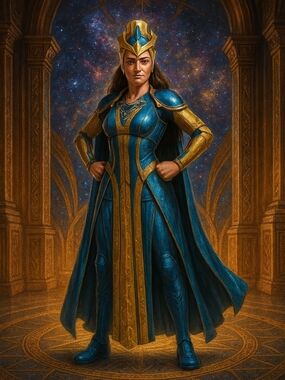 Marvel Blue and Gold Royal Warrior Figure with Cape & Accessories